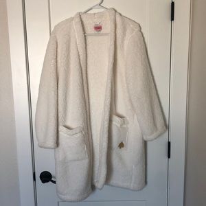 Kate spade open cream robe. Never worn